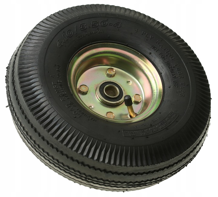 KOŁO KÓŁKO DO TACZKI WÓZKA 4.10/3.50-4 260x85 4PR MOCNE POMPOWANE OTWÓR 16