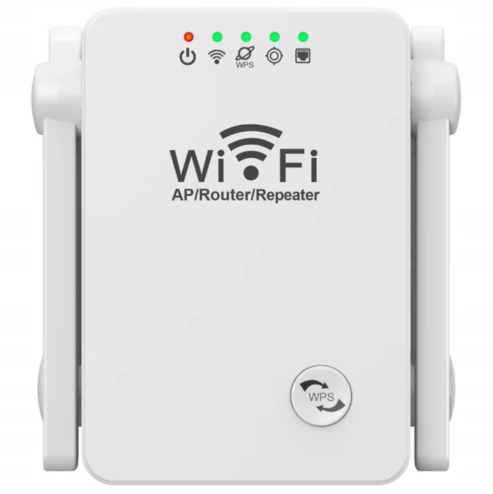 WZMACNIACZ SYGNAŁU WI-FI REPEATER ACCESS POINT AP RJ45 300Mb/s 2,4GHz AK341