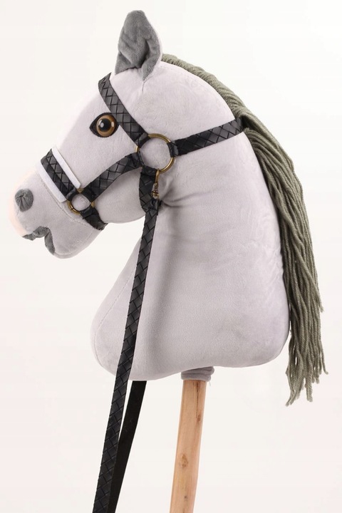 HOBBY HORSE KONIK KOŃ NA PATYKU KANTAR DLA HOBBY HORSE PREZENT DLA DZIECKA