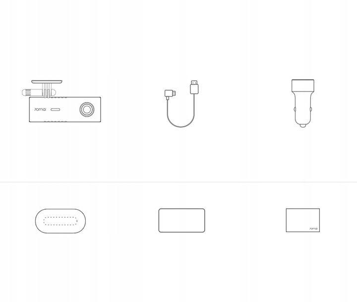 70mai M300 1296p język PL + UCHWYT NA LUSTERKO