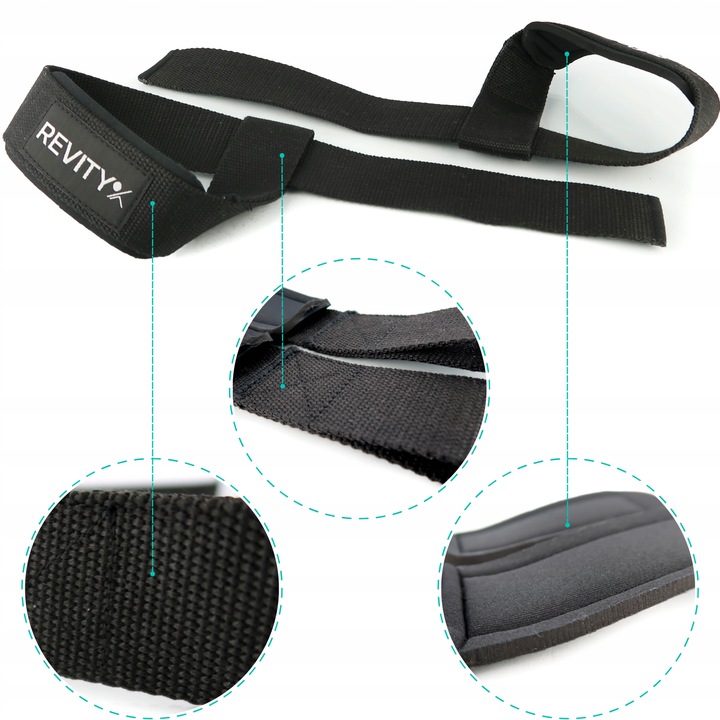 WYSOKIEJ JAKOŚCI PASKI DO MARTWEGO CIĄGU I ĆWICZEŃ POPRAWIAJĄCE CHWYT 2 SZT