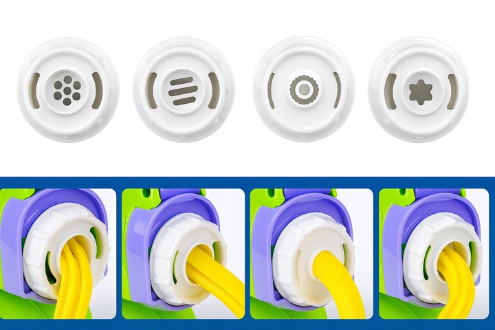 Ciastolina makaron maszynka ciasto masa plastyczna zestaw kreatywny 18w1