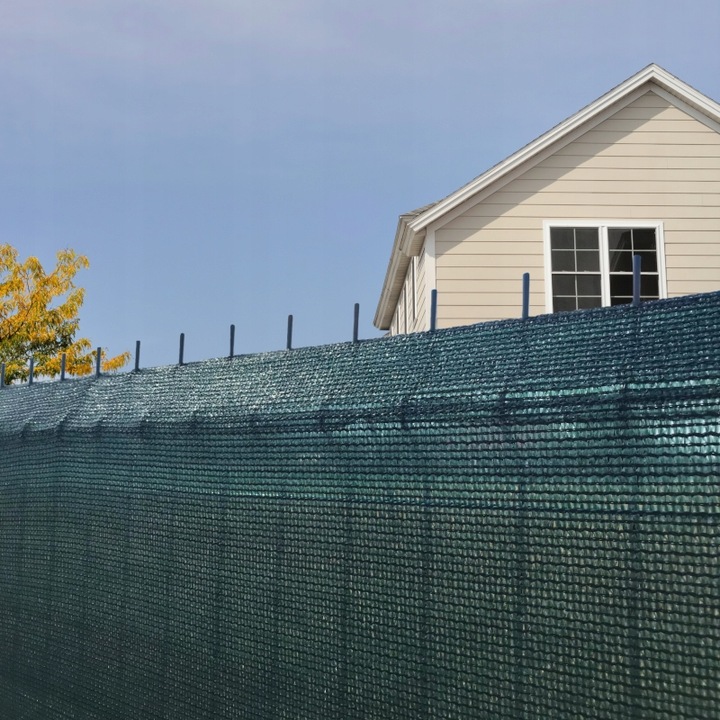 SIATKA CIENIUJĄCA 90% 1,5x25m OSŁONA MASKUJĄCA MATA NA PŁOT OGRODZENIE UV+