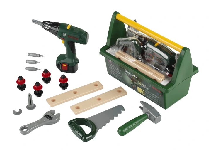 Skrzynka z wkrętarką i narzędziami Bosch Klein