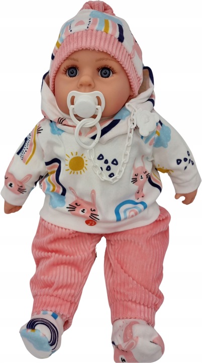 LALKA BOBAS MÓWI I ŚPIEWA POLSKI 45CM+SMOCZEK_38