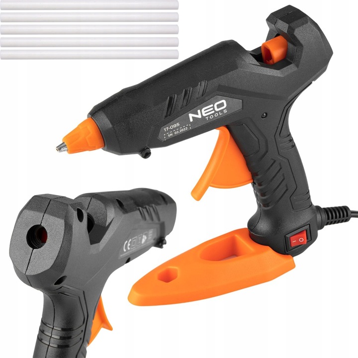 NEO PISTOLET DO KLEJENIA NA GORĄCO 30W SZTYFTY 8mm 17-095 + KLEJ