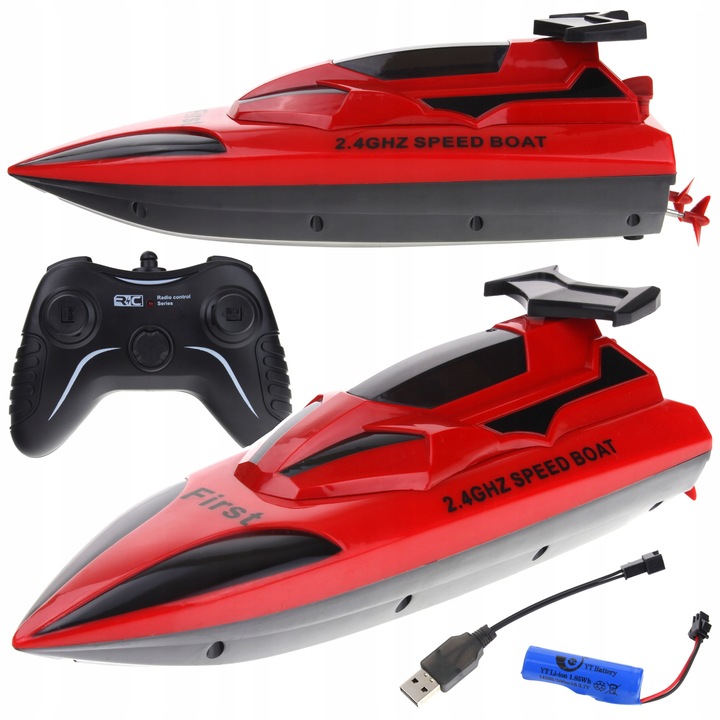 Łódź Łódka Motorówka Zdalnie Sterowana Wyścigówka RC Pilot