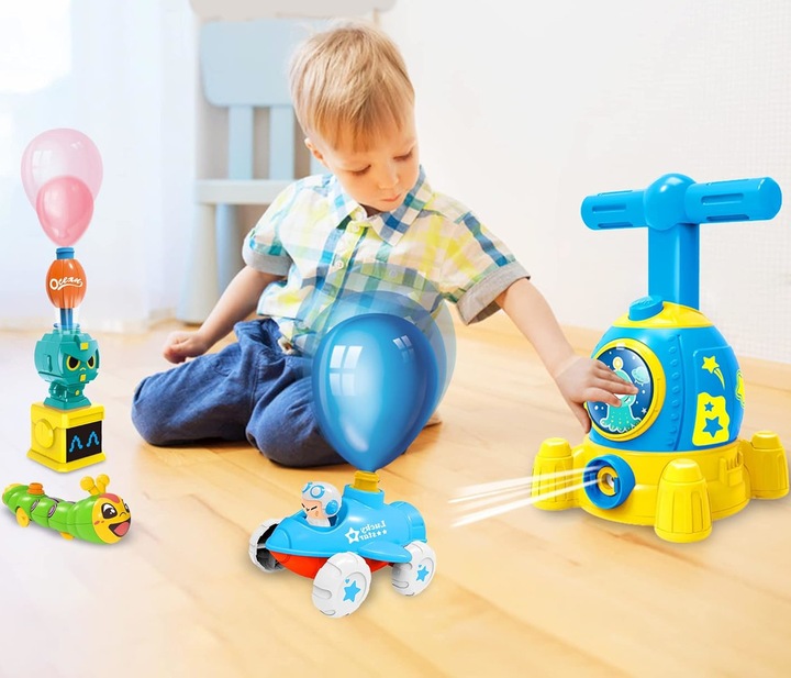 Samochód WYRZUTNIA BALONÓW XXL DUŻY ZESTAW Rakieta AUTKA AERODYNAMICZNE