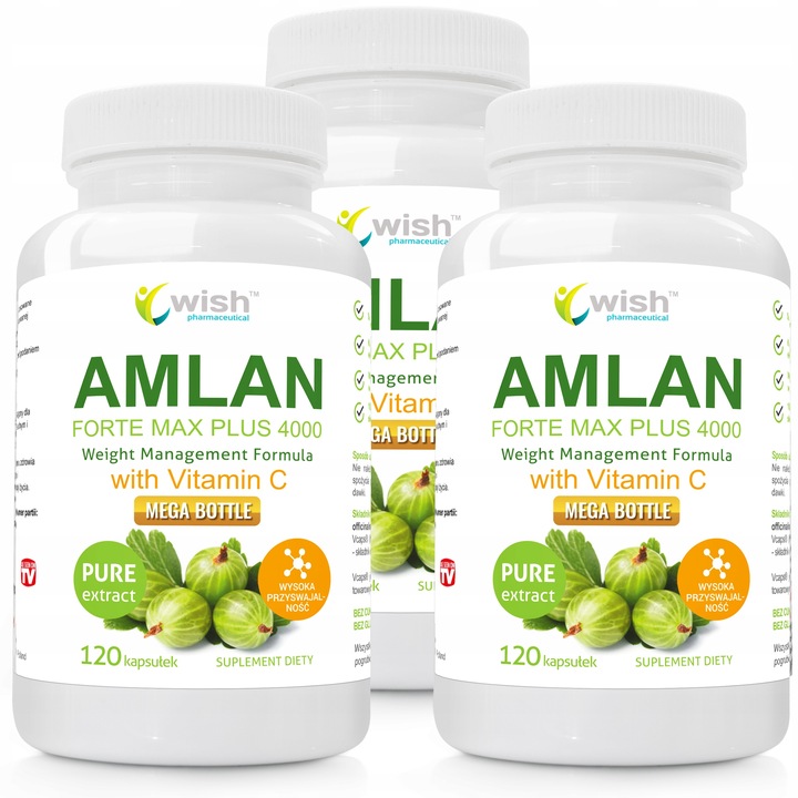 Amlan Forte Max Plus 4000mg Agrest Indyjski 3x120k