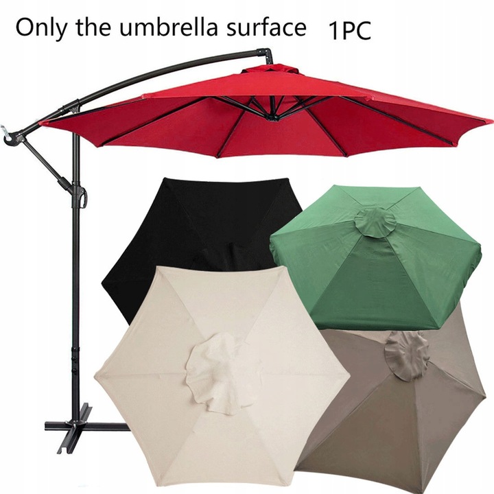 Poszycie Wymienne Materiał Parasol Ogrodowy 6 segmentó 270 Cm