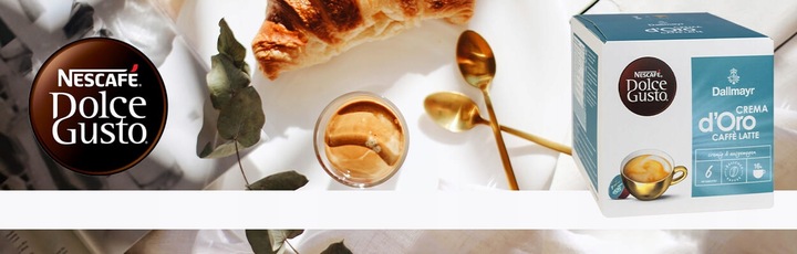 Kawa NESCAFE DOLCE GUSTO DALLMAYR CREMA D'ORO CAFFE LATTE 16 kapsułek
