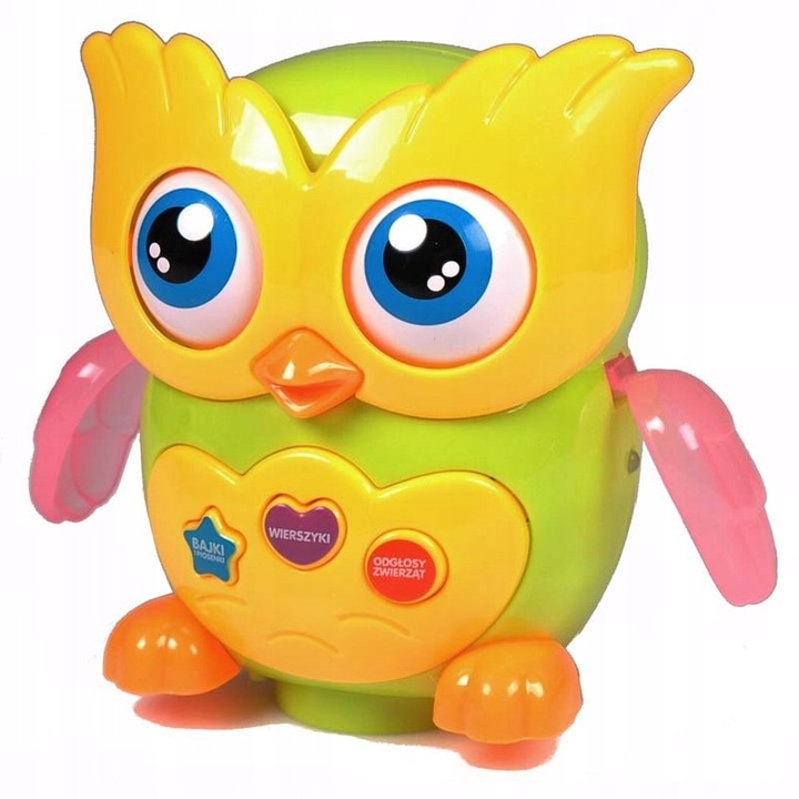 NA PREZENT Mądra Sowa Interaktywna Opowiada bajki chodzi