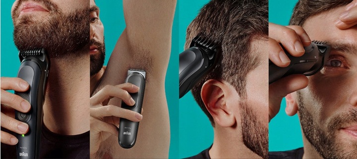 NOWY TRYMER MASZYNKA BRAUN SERIES 7 MGK7491 BOGATY ZESTAW 17w1 ETUI