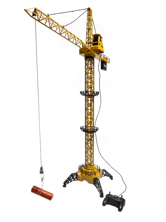 DŹWIG BUDOWLANY PILOTEM DUŻY ŻURAW GIGANT ZDALNIE STEROWANY MULTIFUNKCJE