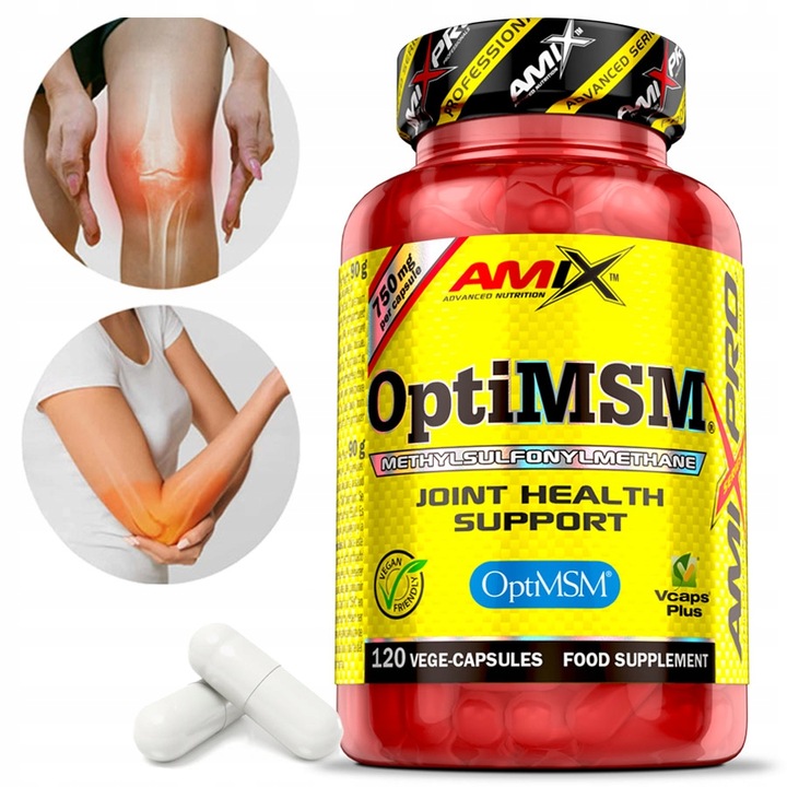 SIARKA MSM Amix Mocna Formuła 3000mg - Kapsułki najczystsza siarka OptiMSM