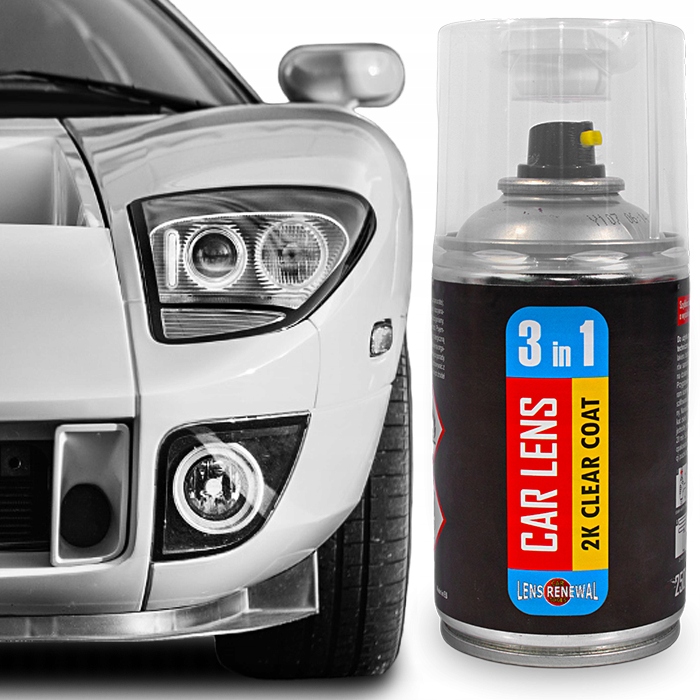 LAKIER BEZBARWNY Z UTWARDZACZEM DO RENOWACJI REGENERACJI LAMP 3W1 W AUCIE