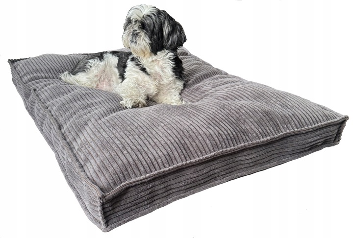 Legowisko Posłanie Poducha MIĘKKIE PLUSZOWE 100x70cm ASO szary