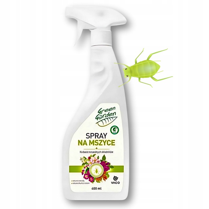 Płyn Na Mszyce Green Garden Vaco Ochrona ROŚLIN Ekologiczny Spray 400 ml x3