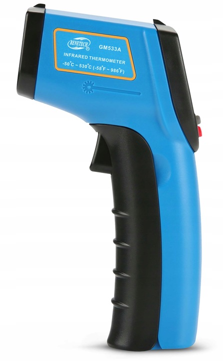 PIROMETR TERMOMETR LASEROWY BEZDOTYKOWY NA PODCZERWIEŃ EMISYJNOŚĆ -50+530°C
