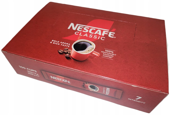 Nescafe 2g x100szt paluszek kawa rozpuszczalna (200g)Data 01(02).2027r.