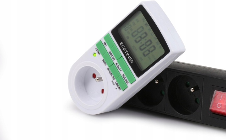 Gniazdko programowalne czasowe sterowanie 7 dni EC-PR07 PROGRAMATOR