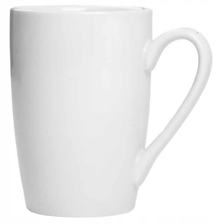 9x KUBEK PORCELANOWY BIAŁY 300ml do KAWY HERBATY NAPOJÓW KUBEK z UCHEM
