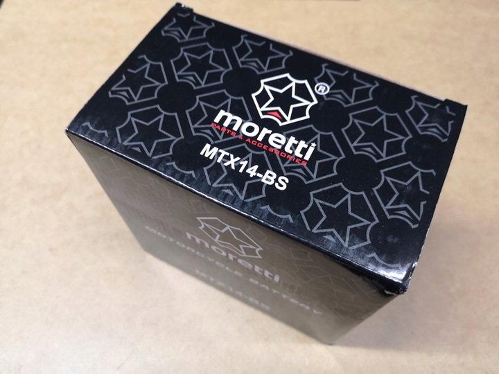 Akumulator żelowy motocyklowy MORETTI MTX14-BS 12 Ah YTX14-BS