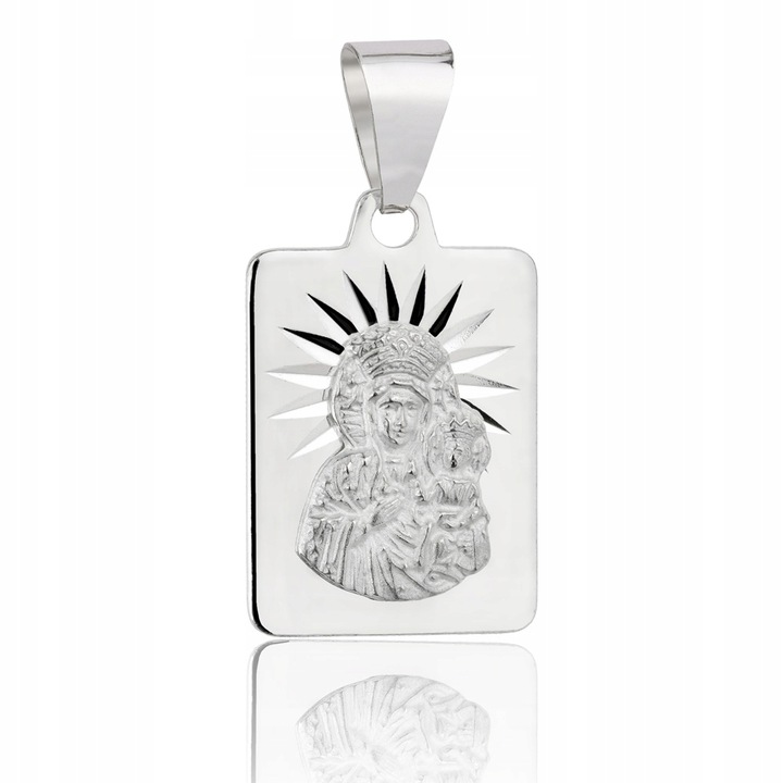 Łańcuszek Srebrny Męski Pancerka 5,00 mm z Medalikiem pr 925 Grawer Gratis