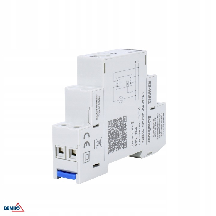 PROGRAMATOR CZASOWY ASTRONOMICZNY WIFI 48-240V AC/DC A26-RS-WIFI2 TUYA