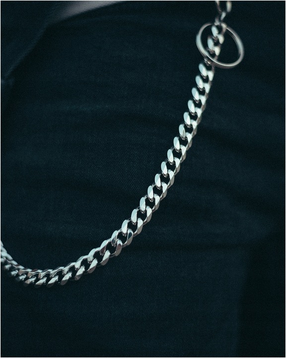 Łańcuszek do spodni męski ze stali chirurgicznej karabińczyk BLINGART