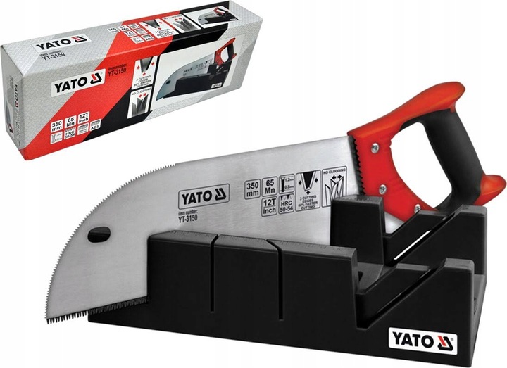 YATO PIŁĄ RĘCZNA DO DREWNA + SKRZYNKA 300mm UCIOSOWA PRZYRŻNIA YATO YT-3150