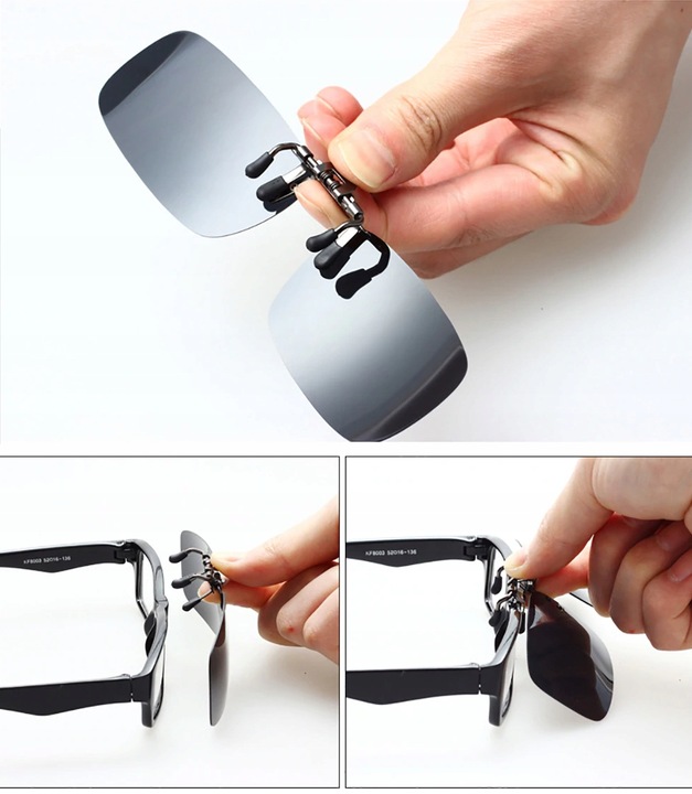 NAKŁADKI NA OKULARY KOREKCYJNE POLARYZACYJNE ITALY