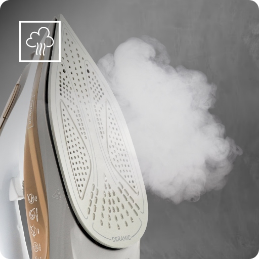 Żelazko parowe Kernau KSSI 2201 C 2200W Anti-Calc Stopa ceramiczna Titanum