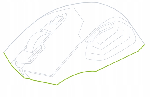 MYSZKA GAMINGOWA MYSZ DLA GRACZY BEZPRZEWODOWA KOMPUTEROWA LED RGB 3200 DPI