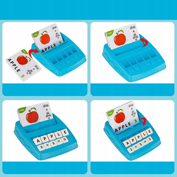 GRA EDUKACYJNA NAUKA SŁÓW LICZENIA ANGIELSKIEGO PREZENT DLA 4 5 6 7 LATKA