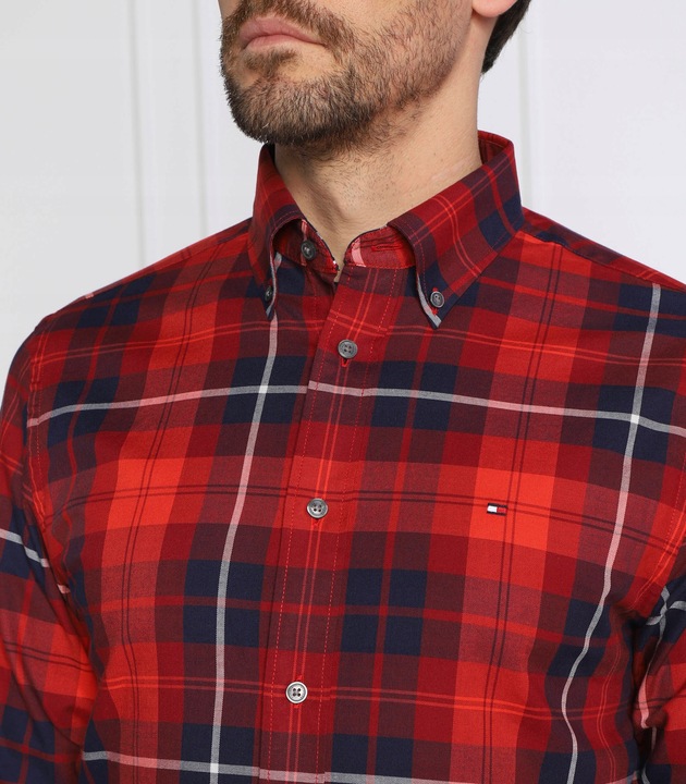 Tommy Hilfiger MĘSKA Koszula Oxford Blackwatch MW0MW29185 Regular Fit L