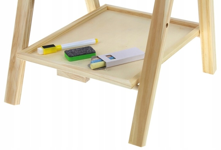 Tablica Drewniana Dwustronna Magnetyczna Kredowa Liczydło + Akcesoria