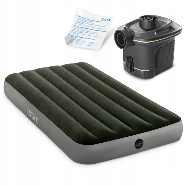 MATERAC DMUCHANY WELUROWY Z POMPKĄ INTEX 64777