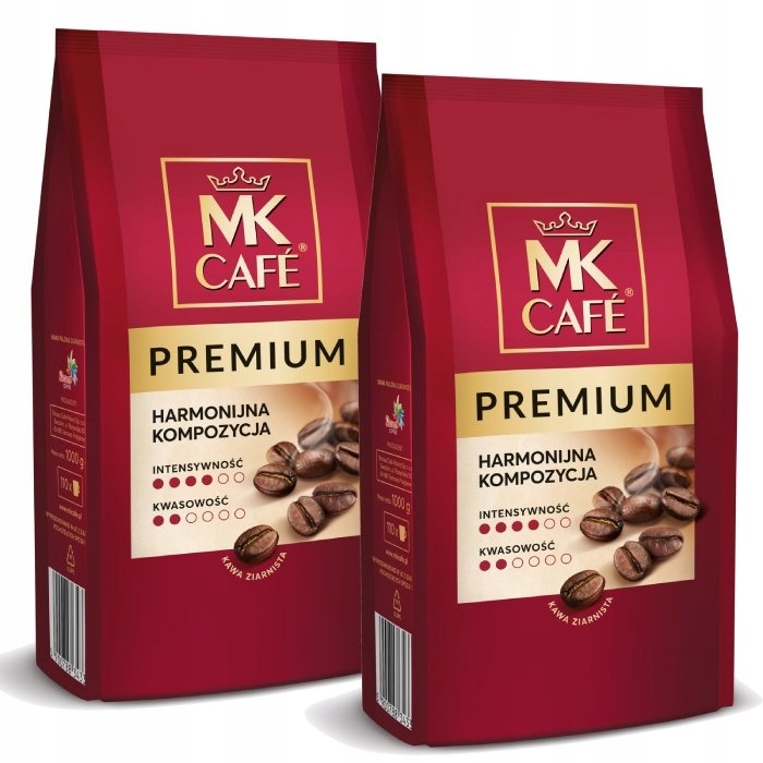 Kawa ziarnista mieszana MK Cafe Premium 1000 g Kawa Mk Café Czerwona 1 Kg
