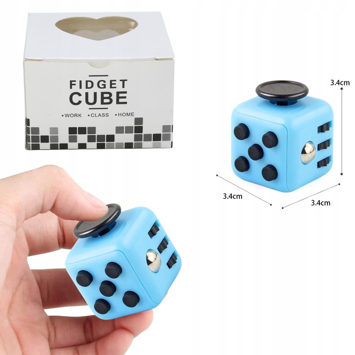 4X HAND CUBE KOSTKA ANTYSTRESOWA FIDGET CUBE TOYS przyciski pokrętła w dłoń