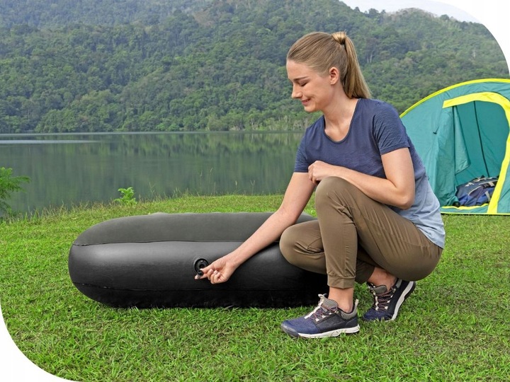 Materac Dmuchany Welurowy Jednoosobowy Łóżko 188x99x30 Bestway MODEL 2025