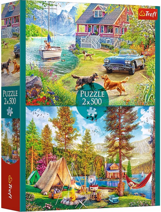 PUZZLE 2 X 500 LETNI RELAX TREFL