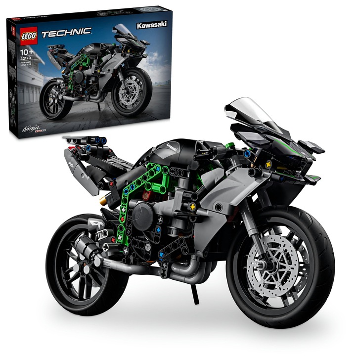 Lego Technic Motocykl Kawasaki Ninja H2R 42170 Zestaw Klocki i Ebook 4w1