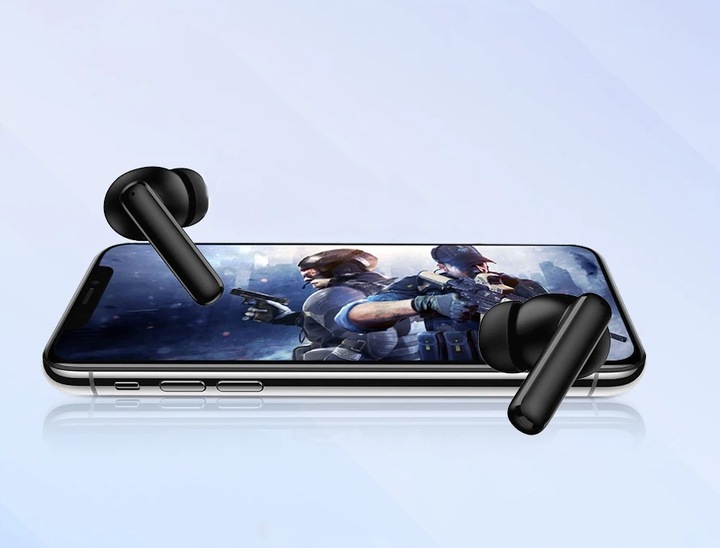 SŁUCHAWKI BEZPRZEWODOWE DOUSZNE BLUETOOTH ANC MIKROFON GAMINGOWE POWERBANK