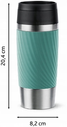 Kubek termiczny Classic Twist 0.36L zielony silikonowa osłona