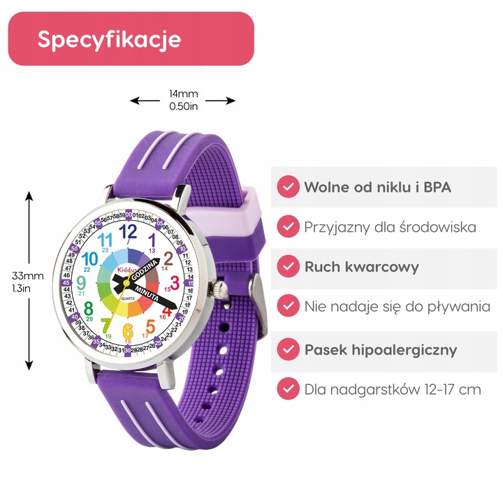 Kiddus Nauczyciel Czasu Polski Fioletowy