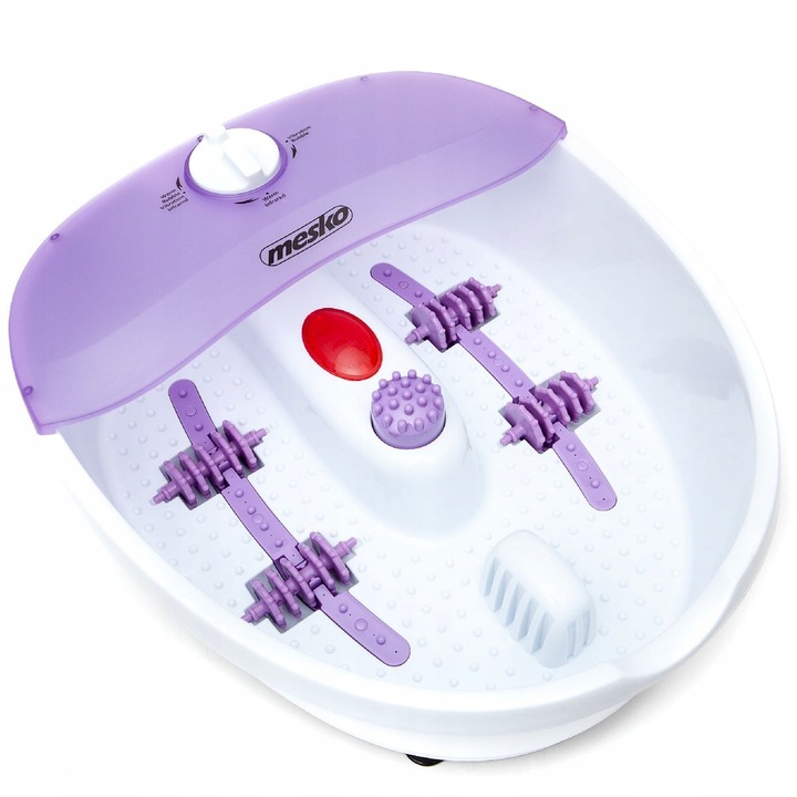 Masażer do stóp wodny hydromasażer do nóg podczerwień 4 rolki 3 nasadki