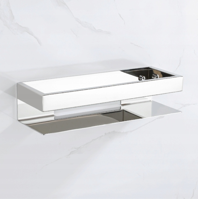 Koszyk półka łazienkowa chrom pod prysznic