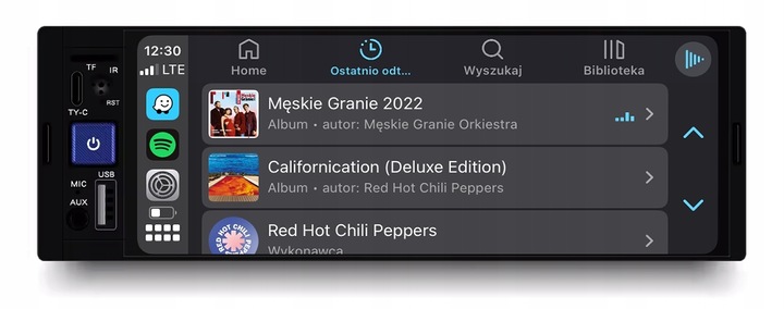 RADIO NAWIGACJA 1DIN CARPLAY ANDROID AUTO MAPY BLUETOOTH AUX