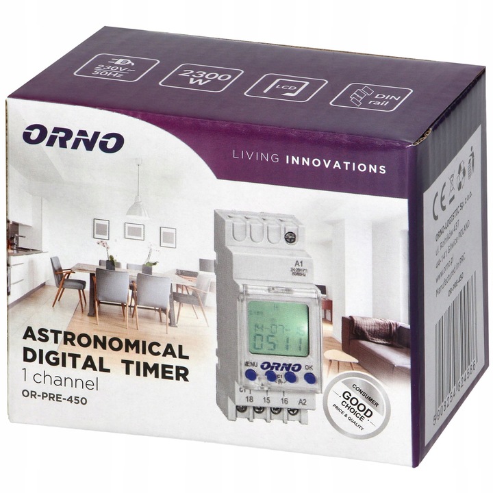PROGRAMATOR CZASOWY NA SZYNĘ ASTRONOMICZNY WŁ/WYŁ